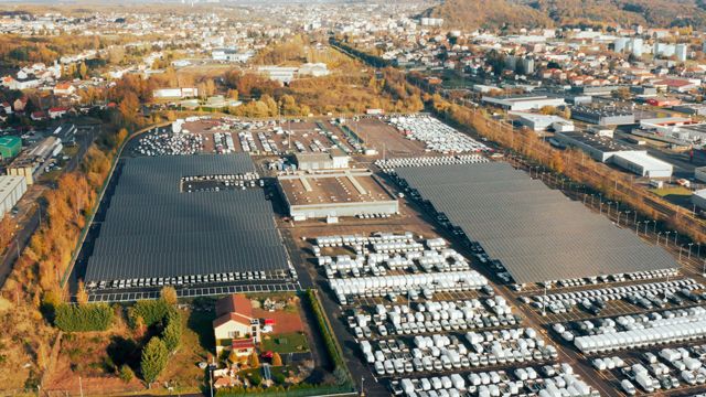 Vu de haut de l'installation 